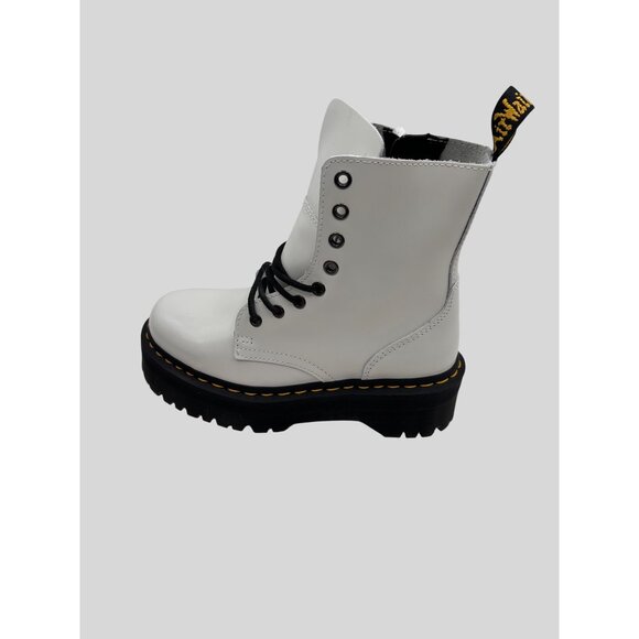 Dr. Martens SIZE 6 Jadon White Platform Boots Combat Lace-Up Chunky Sole - Picture 12 of 12